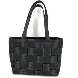 Harveys Seat‎ Belt Bag Black Woven Satchel Shoulder Bag
